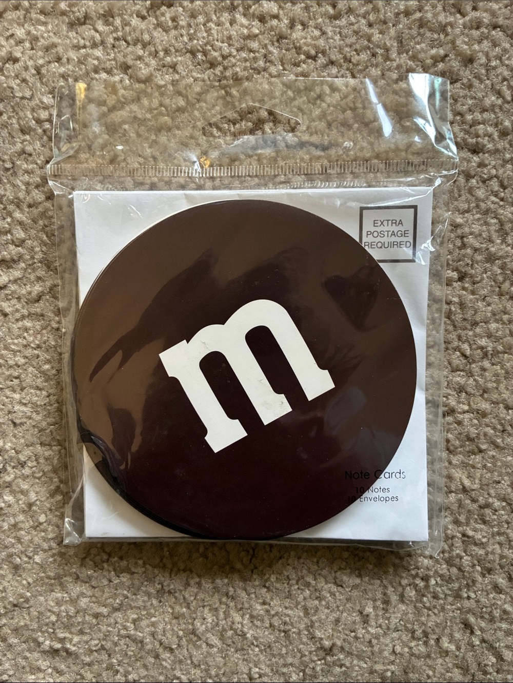 2007 Official Licensed M&M’s 10 Blank Notecards & Envelopes
